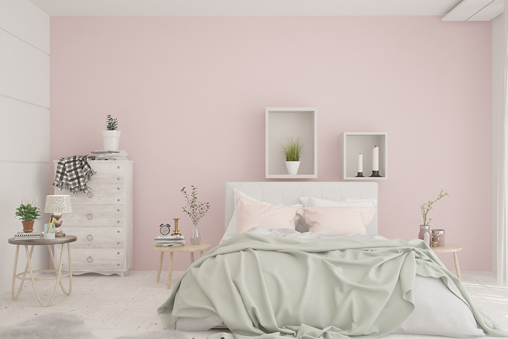 Decoração minimalista para o quarto